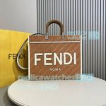 Replica Fendi 728 Sunshine Medium Tote Bag Brown 